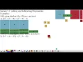 Add and Subtract Polynomials with Algebra Tiles