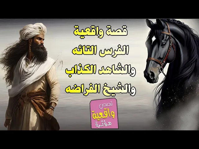 ⁣قصة واقعية - الفرس التائه والشاهد الكذاب والشيخ الفراضه