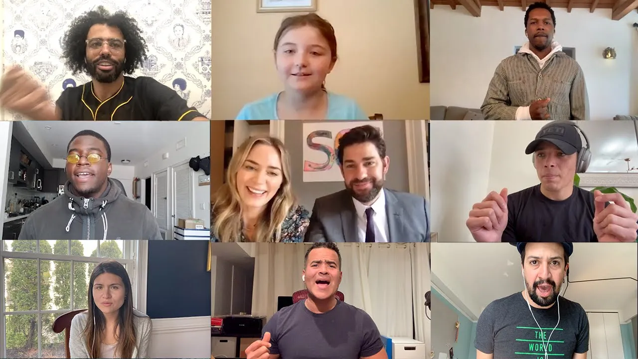 Hamilton Cast Zoom Surprise: Some Good News with John Krasinski (Ep. 2)