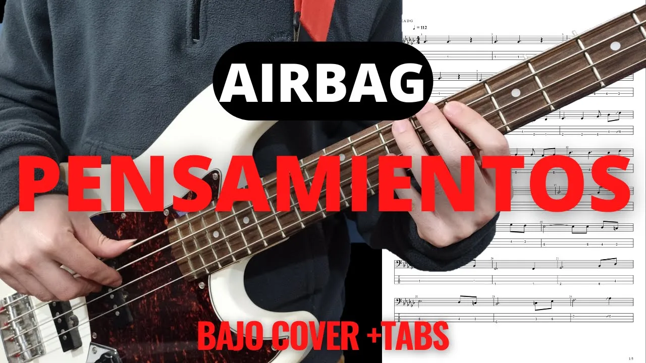 PENSAMIENTOS - Airbag - Cover de BAJO + TABS PENSAMIENTOS - Airbag - Cover de BAJO + TABS