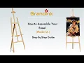 Model A How to assemble an 5ft easel Painting Stand Assemble with me Grandink