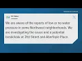 Water main break in DC leaves residents with little to no water