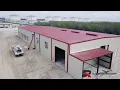 RJT Construction - Erecting a metal building on Industrial Project Harvey Phillips Conoco