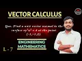 Gradient of scalar function Que -2 L-7 Vector Calculus Engineering Mathematics Mathematics Education
