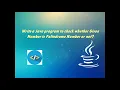Java Program to check whether the given Number is Palindrome Number or not