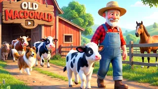 Old MacDonald Had a Farm Morning Routine 3D Cartoon for Kids Animal Song Animal Sound