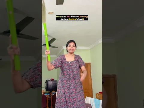 Mom and her festival cleaning 🫣#sharmilageorge #shorts