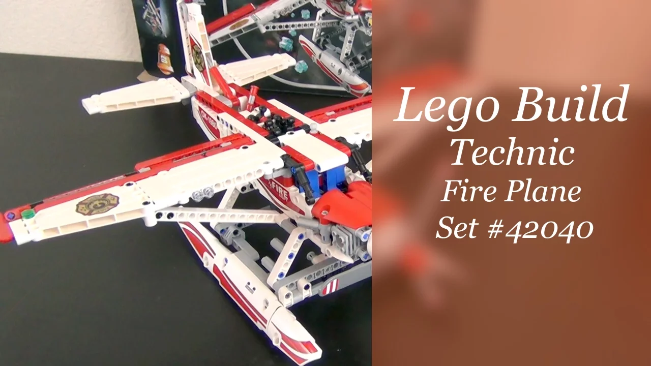 LEGO Technic 42040 - Fire Plane - Stop Motion Build