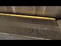 Moving subway station platform Manhattan New York City