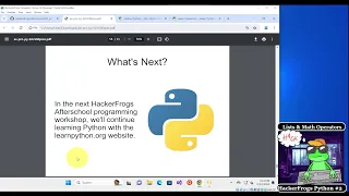 HackerFrogs AfterSchool - Python Workshop 2