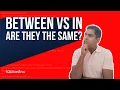 BETWEEN vs IN - Are they the same