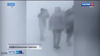 Из-за непогоды вновь закрыли участок трассы, связывающий Омскую область с Казахстаном