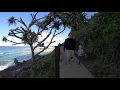Surf Beach & Tropical Forest Walk - Relaxing 4K Virtual Tour, Burleigh Heads National Park Australia