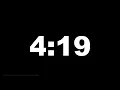 4 minutes 19 seconds 259 secs clock timer countdown Alarm Focus