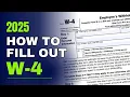 How to FILL OUT Your W-4 Form Like a PRO in 2025 Money Instructor