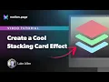 Create a Cool Stacking Card Effect in Motion page - Fast and Easy