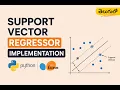 Support Vector Regression SVR in Python Support Vector Machine Regressor using Scikit Learn Telugu