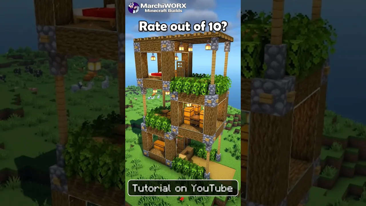 Minecraft Tower House ???? Build Tutorial