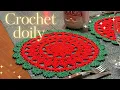 Crochet Christmas Doily Tutorial Perfect for Holiday Table