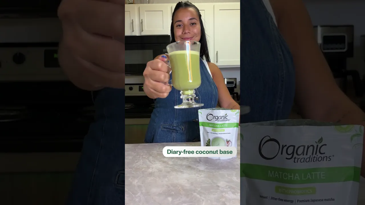 Matcha Latte with Probiotics