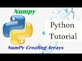 Python Tutorial Numpy Creating Array in Tamil