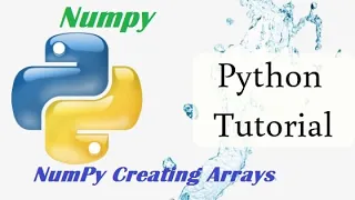 Python Tutorial Numpy Creating Array in Tamil