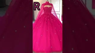 فستانك حسب حرفك حسب طلب متابعيني حرف R 