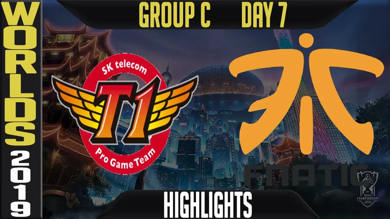 SKT vs FNC Highlights Game 2 | S9 Worlds 2019 Group C Day 7 | SK Telecom T1 vs Fnatic