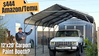 I Bought A 12 x20 Metal Carport Off TEMU AMAZON - Is It Any Good