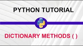Dictionary Methods in Python-26 My Academy