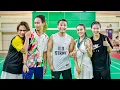 Lagu NENG MAWAR X JESSICA MULJATI VS AGRIPINA X SILVI WULANDARI - FUN BADMINTON HNY EXPRESS GROUP