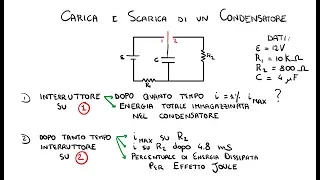 Esercizio: Scarica e Carica di un Condensatore in circuito RC serie