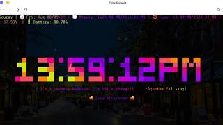 Term Clock - A Configurable Linux Terminal Clock
