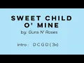 Download Lagu Sweet Child O' Mine - lyrics with chords