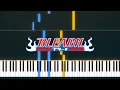 Download Lagu Spiritual Bond | Bleach OST - 999 PIANO TUTORIAL(Sheet in the description)