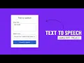 Text To Speech Converter in HTML CSS and JavaScript