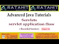 Advanced Java Tutorials Servlets Servlet Application Flow by Mr Ratan class-12
