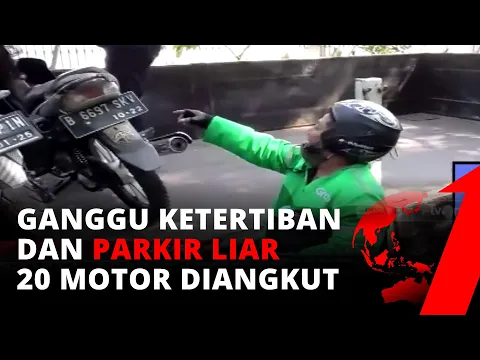Razia Parkir Liar, 20 Motor Ojol Diangkut Petugas di Kawasan Senayan Jakarta | tvOne