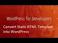 WordPress Specific PHP-Convert Static HTML Template into Saeed