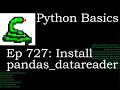 Python Basics Tutorial Install Pandas Datareader and Stock Data Recap