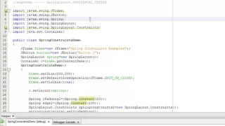 Java Programming Tutorial - SpringLayout Constraints-17