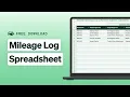 Creating a Mileage Log Spreadsheet w Free Template Fleet Management Tools