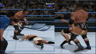 stephanie mcmahon vs triple h man vs woman moments wwe smackdown vs raw 2020 gameplay 7