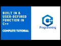 Built in and User defined Function in C Types of Functions in Urdu