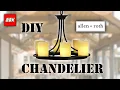 Installing an allen roth Harpwell 6-Light Chandelier - Dining Room Light Replacement and Review