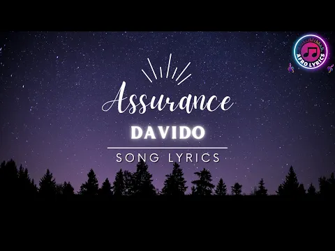 Download MP3 Davido - Assurance  (Official Lyrics Video) | Afro Lyrics