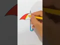 coloring page rain umbrella