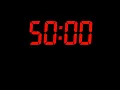 50 Minute Countdown Timer Clean Red Digital Display Focus Study Work Timer No Ads