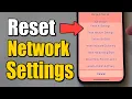How to Reset Network Settings on iPhone Fix Issues Best Method