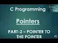 Pointer to a Pointer C Programming Part-2 for B tech GATE O level Interviews